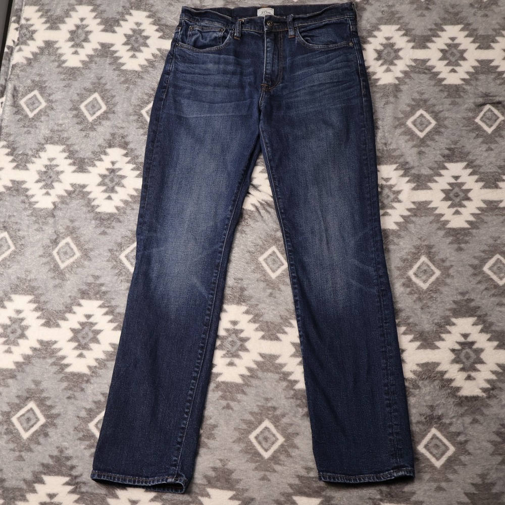 J.Crew 770 Straight Fit Jeans Dark Wash Blue Denim Mens W31 L32 J5031